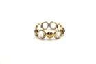 Tresor Collection - Rainbow Moonstone Stackable Ring Bands In 18k Yellow Gold