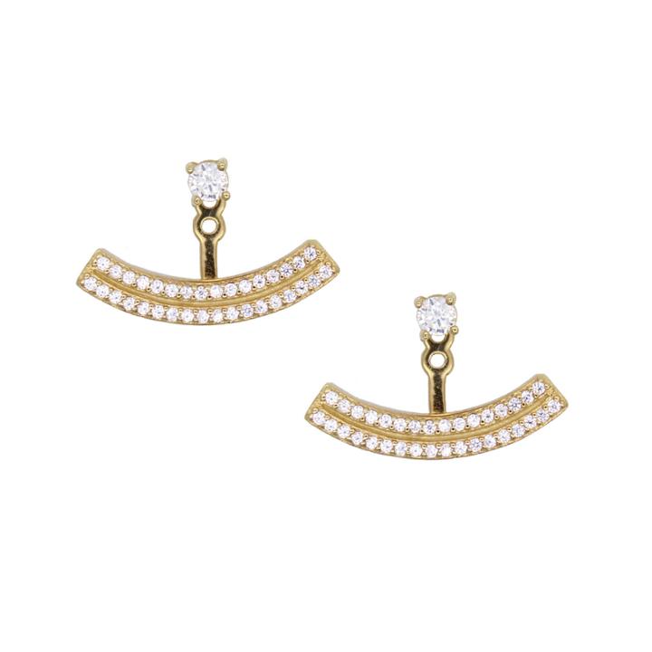 Rachael Ryen - Double Bar Crescent Ear Jackets