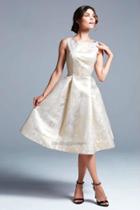 Ieena For Mac Duggal - 25073 High Neck Dress In Gold