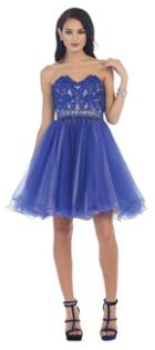 Flirty Laced And Embellished Sweetheart A-line Dress
