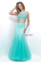 Blush - Two-piece Jewel-accented Dress 11003