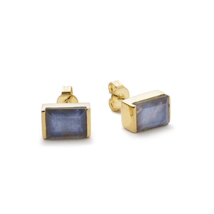 Margaret Elizabeth - Channel Set Studs Labradorite