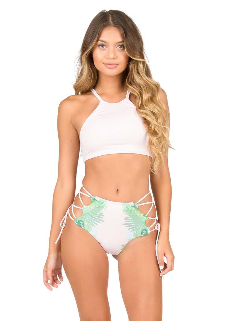 Lolli Swimwear - Tropical Top In Palms