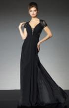 Tb Evenings By Mon Cheri - Tbe21533 Long Dress In Black
