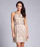 Lara Dresses - 33156 Embellished Halter A-line Dress