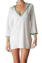 Helen Jon - Hooded Terry Cover-up - Jamie Sea