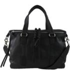 Joelle Hawkens By Treesje - Gisele Medium Satchel Lamba Cow / Black