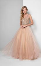 Terani Couture - Charming Sleeveless Illusion Neck Polyester A-line Gown 1711p2876