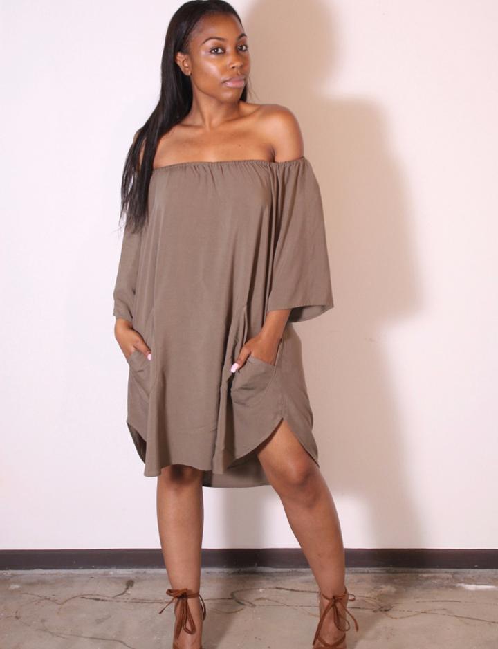 Tysa - Senorita Mini Dress In Olive
