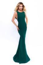 Tarik Ediz - 93352 Scoop Neckline Mermaid Evening Gown