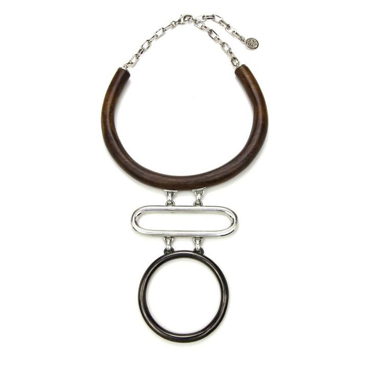 Ben-amun - Natura Statement Wood Collar Necklace