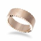 Ashley Schenkein Jewelry - Men's Zig-zag Edge Wedding Band