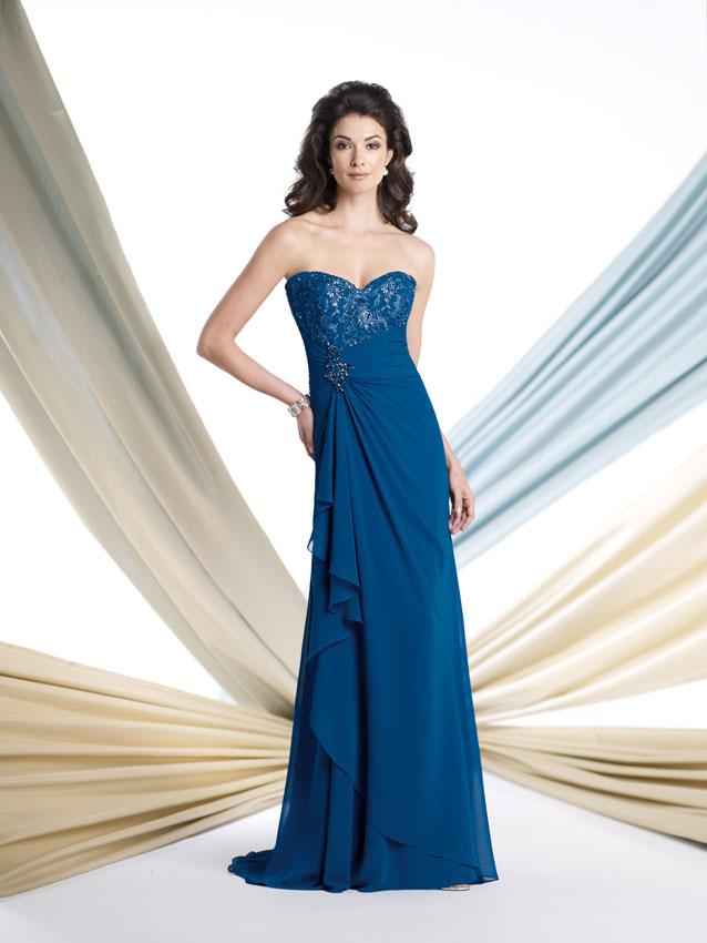 Montage By Mon Cheri - 213970 Long Dress In Royal Blue
