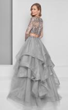 Terani Evening - Shimmering Ornate Tiered Organza Gown 1711e3214