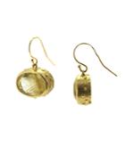 Lori Kaplan Jewelry - 10k Gold Rutilated Quartz Earrings