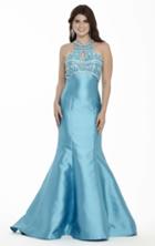 Jolene Collection - 17114 Halter Neck Beaded Mermaid Gown