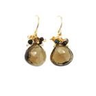 Mabel Chong - Smokey Quartz Cluster Earrings