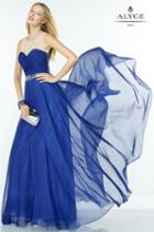 Alyce Paris - 1119 Long Dress In Cobalt