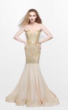 Primavera Couture - Radiant Ornate Strapless Sweetheart Trumpet Gown 1825