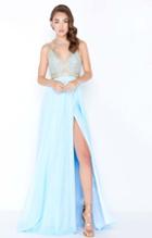 Mac Duggal - 66445m Bedazzled Jewel A-line Dress