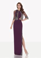 Tarik Ediz - Lace Jewel Neck Dress With Jacket 92663