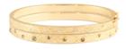 Nina Nguyen Jewelry - Crosshatch 18k Gold Thin Hinged Bangle