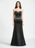 Ashley Lauren - 1009 Rhinestone Beaded Sweetheart Trumpet Dress
