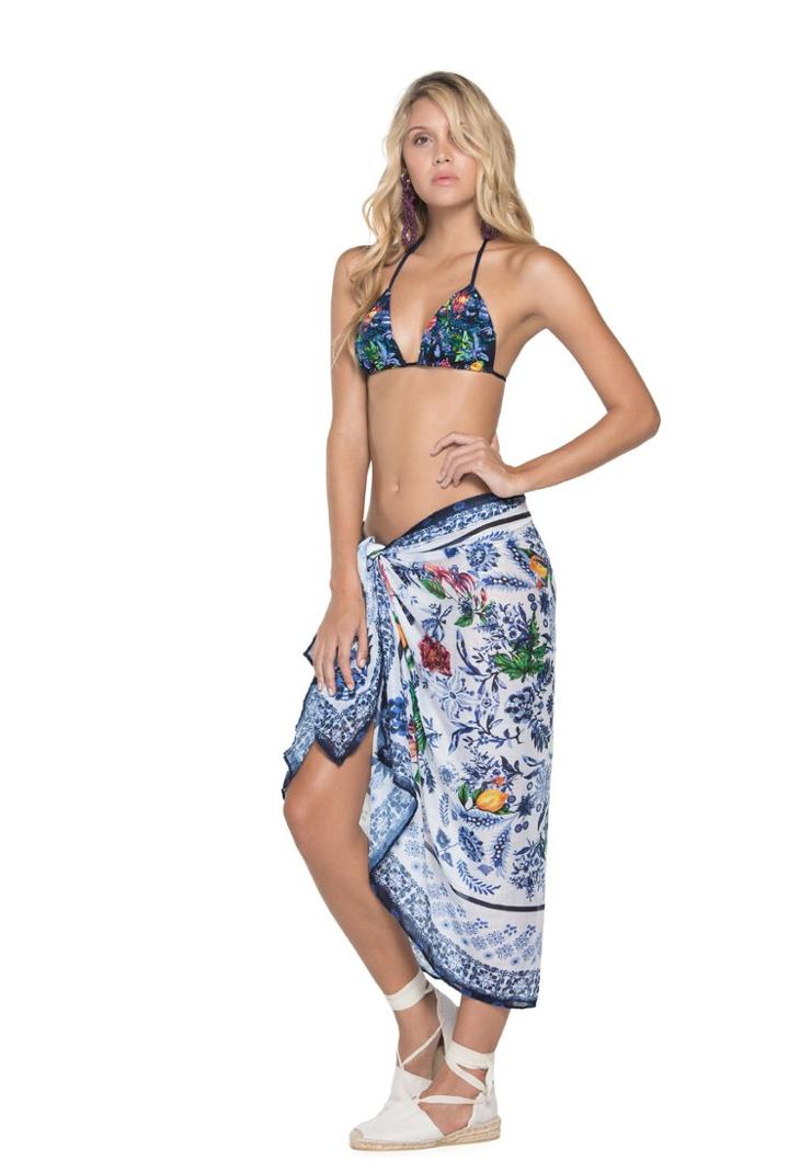 2018 Agua Bendita - Marine Skyflower Pareo Af4000118-1