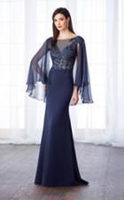 Cameron Blake - 217638 Laced Illusion Bateau Beck Trumpet Dress