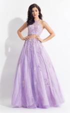 Rachel Allan - 6069 Lace Halter A-line Dress