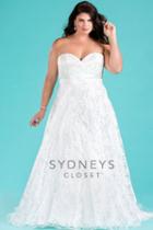 Sydney's Closet Bridal - Sc5221 Sweetheart Organza Satin A-line Gown