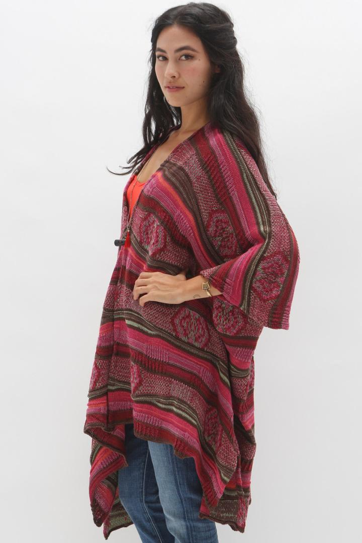 Goddis - Paros Poncho In Panama Rose