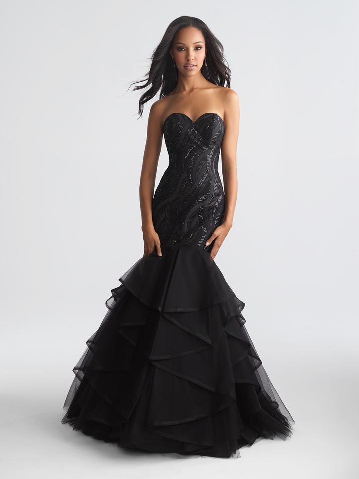 Madison James - 18-627 Strapless Sequined Mermaid Gown