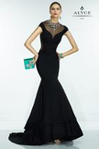 Alyce Paris Claudine - 2556 Long Dress In Black Multi