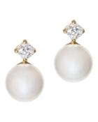 Jarin K Jewelry - Petite Pearl And Cz Earrings