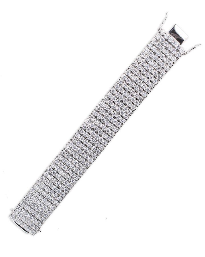 Cz By Kenneth Jay Lane - 6 Row Statement Bracelet