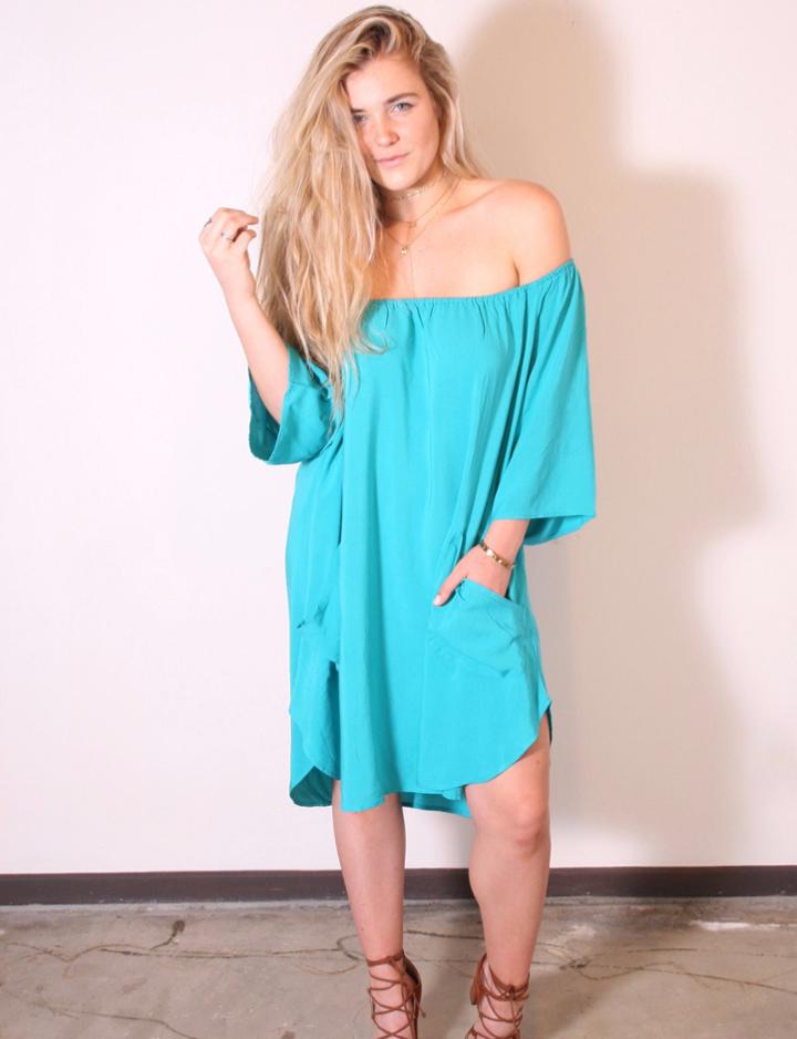 Tysa - Senorita Mini Dress In Aqua Dreams