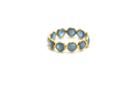 Tresor Collection - Aquamarine Gemstone Stackable Ring In 18k Yellow Gold