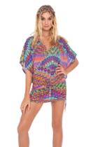 Luli Fama - Free Love Cabana V-neck Dress In Multicolor (l473976)