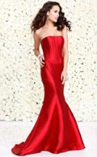 Shail K - Strapless Long Mermaid Dress 4031