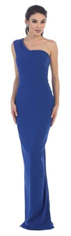 May Queen - Fine-looking One Shoulder Straight Neck Sheath Dress Rq7363