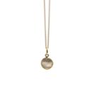 Tresor Collection - Mother Of Pearl Simple Round Pendant In 18k Yellow Gold