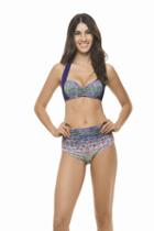 2018 Estivo Swimwear - Drapped Halter Bandeau With Wide Straps & Removable Cups 2070/med/04