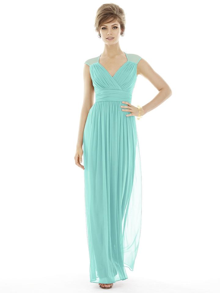 Alfred Sung - D693 Bridesmaid Dress In Coastal