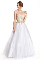 Aspeed - L1885 Gilded Sweetheart Quinceanera Ballgown