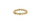 Tresor Collection - Rose Cut Organic Diamond Ring Band In 18k Yellow Gold 481099012