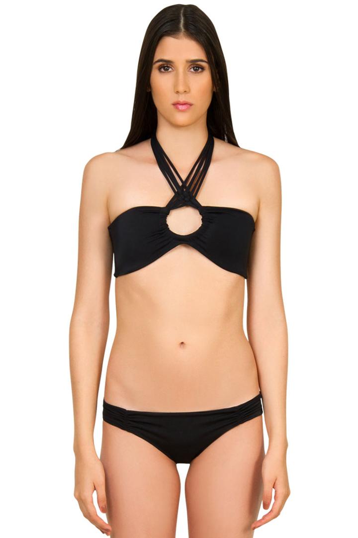 Caffe Swimwear - Multi Strap Halter Bikini In Black