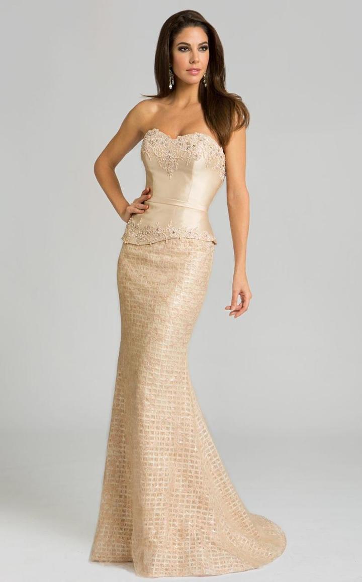 Feriani Couture - 18616 Strapless Two Piece Embroidered Gown