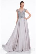 Terani Evening - Embellished Cap Sleeves Long Dress 1611m0617b