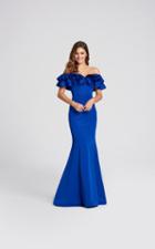 Ellie Wilde - Ew118004 Tiered Ruffle Off Shoulder Mermaid Gown